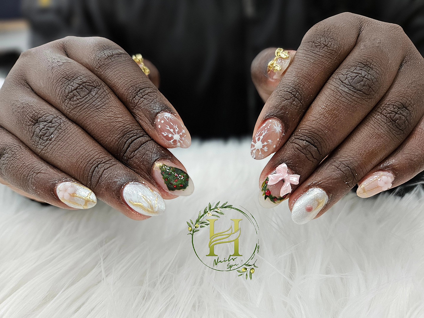 Gel polish manicure at HM Nails Spa Exeter ON